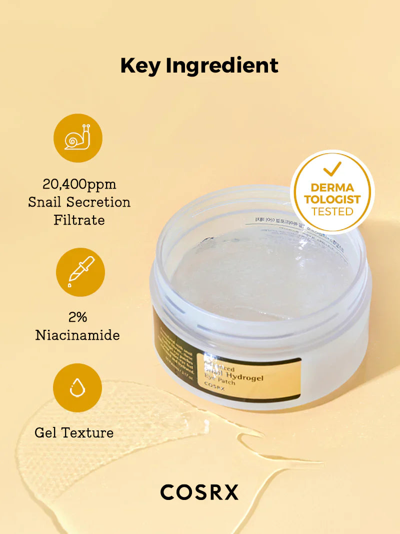 Advanced Snail Hydrogel Eye Patch - 60 parches