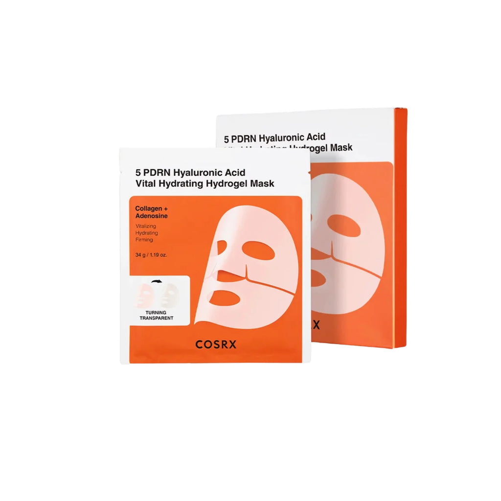5 PDRN Hyaluronic Acid Vital Hydrating Hydrogel Mask (3 mascarillas)