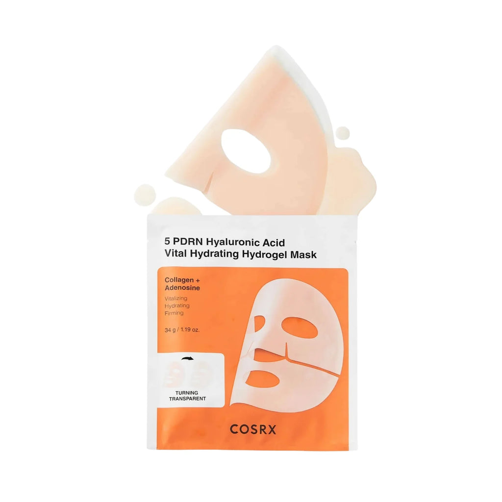 5 PDRN Hyaluronic Acid Vital Hydrating Hydrogel Mask (3 mascarillas)