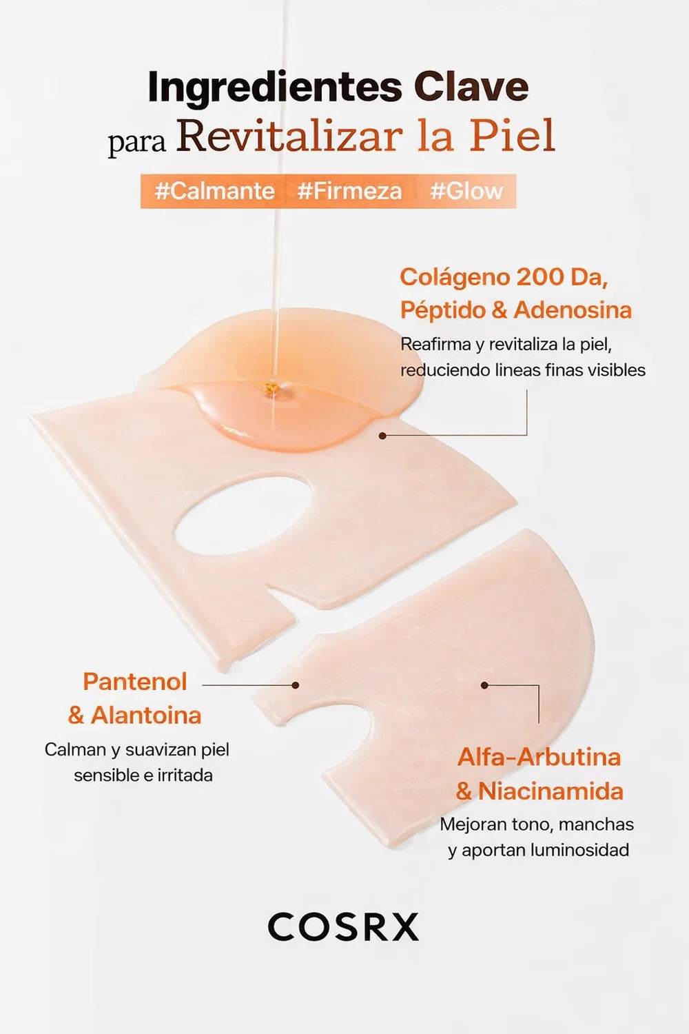 5 PDRN Hyaluronic Acid Vital Hydrating Hydrogel Mask (3 mascarillas)